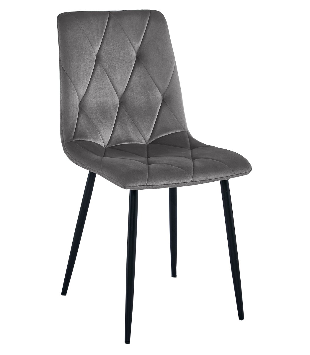 3833_Krzesło LIBRA ciemny szary aksamit nogi czarne_skos prawy przód.jpg