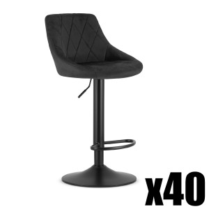 Paleta 40 szt.  - Hoker KAST - aksamit czarny / baza czarna