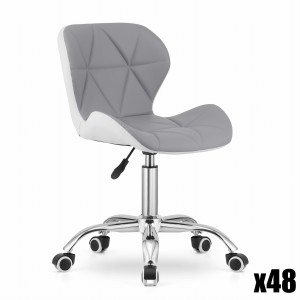 Paleta 48 szt. - Krzesło obrotowe AVOLA - szaro-białe