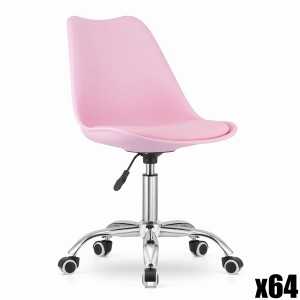 Paleta 64 szt. - Krzesło obrotowe ALBA - róż