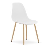 Krzesło WAT białe / nogi naturalne x 1