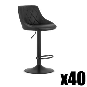 Paleta 40szt. - Hoker KAST - ekoskóra czarny / baza czarna