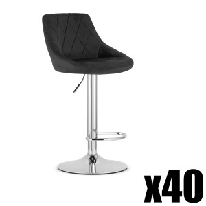 Paleta 40szt. - Hoker KAST - aksamit czarny / baza chrom