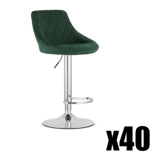 Paleta 40szt. - Hoker KAST - aksamit zieleń / baza chrom