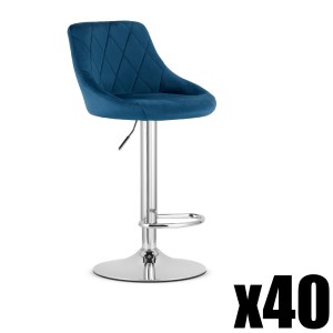 Paleta 40szt. - Hoker KAST - aksamit granatowy / baza chrom