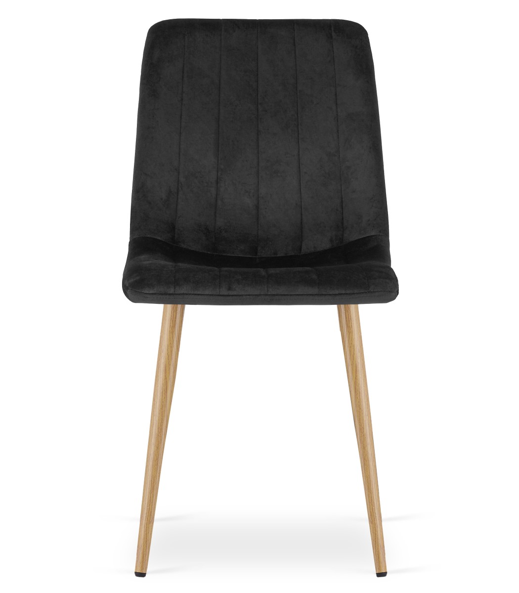 3915_SIMPLE krzesło czarne nogi kolor drewna_przód.jpg