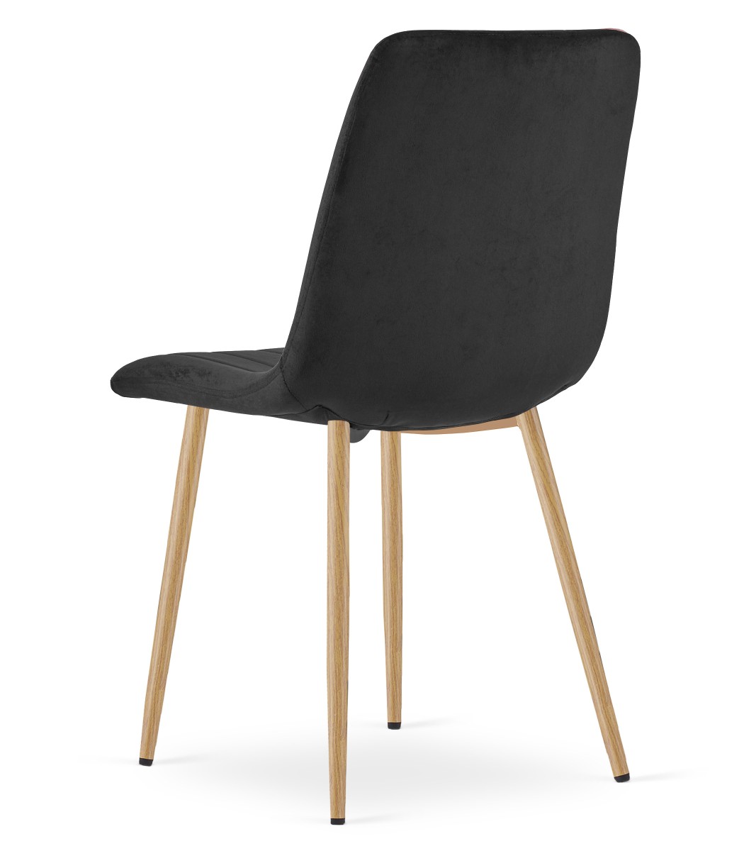 3915_SIMPLE krzesło czarne nogi kolor drewna_skos lewy tył.jpg