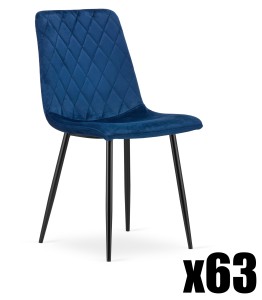 Paleta 66szt. - Krzesło TURIN - granat aksamit