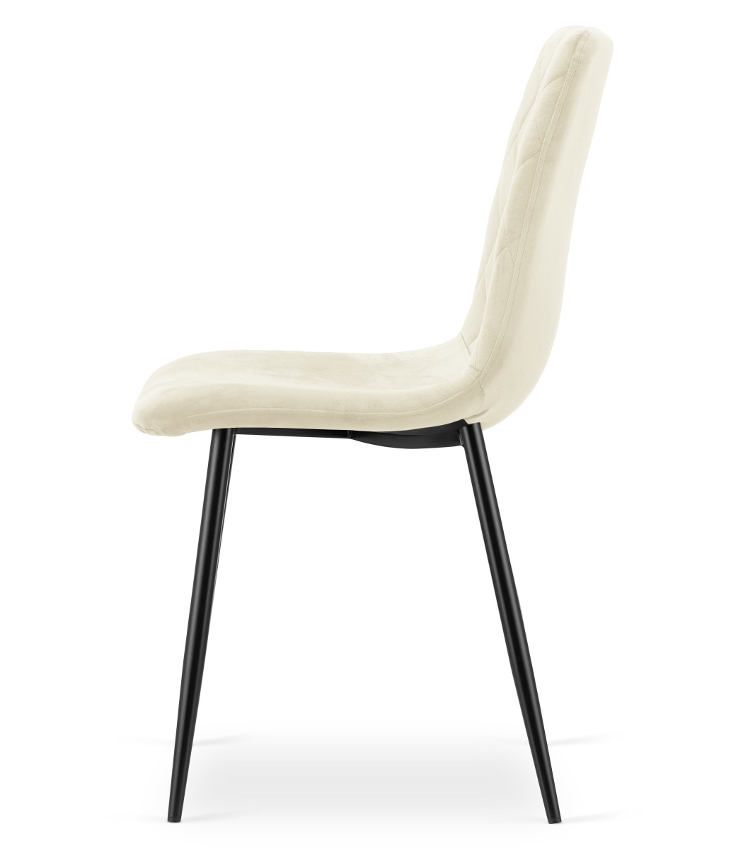 3870_krzesło TURIN beż aksamit nogi czarne_bok lewy.jpg