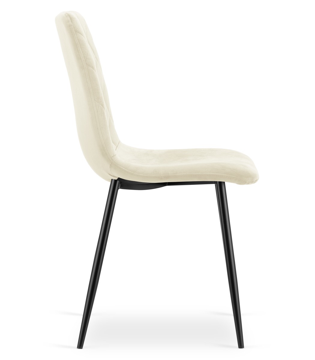3870_krzesło TURIN beż aksamit nogi czarne_bok prawy.jpg