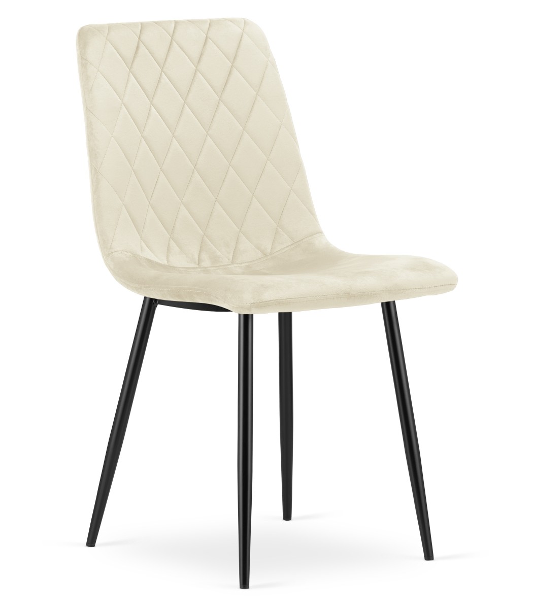 3870_krzesło TURIN beż aksamit nogi czarne _skos prawy przód.jpg