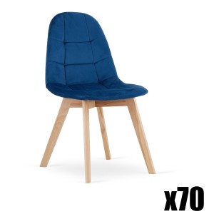 Paleta 70 szt. - Krzesło BORA - granat aksamit