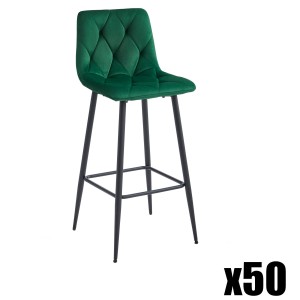 Paleta 50 szt. - Hoker NADO - ciemna zieleń aksamit / nogi czarne