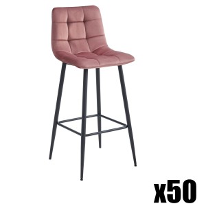 Paleta 50 szt. - Hoker ARCETO - aksamit ciemny róż / nogi czarne