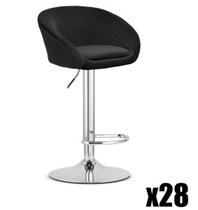 Paleta 28 szt. - Hoker EAST - aksamit czarny / baza chrom