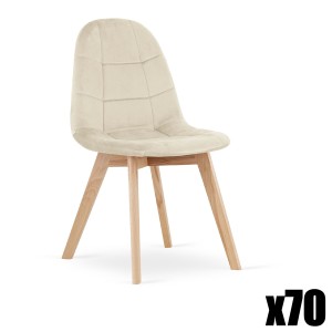 Paleta 70szt. - Krzesło BORA - beż aksamit