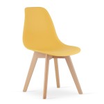 Krzesło KITO musztarda / nogi naturalne x 1