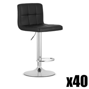 Paleta 40szt. - Hoker PROT - ekoskóra czarny / baza chrom