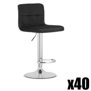 Paleta 40szt. - Hoker PROT - aksamit czarny / baza chrom