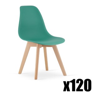 Paleta 120szt. - Krzesło KITO zielone / nogi naturalne