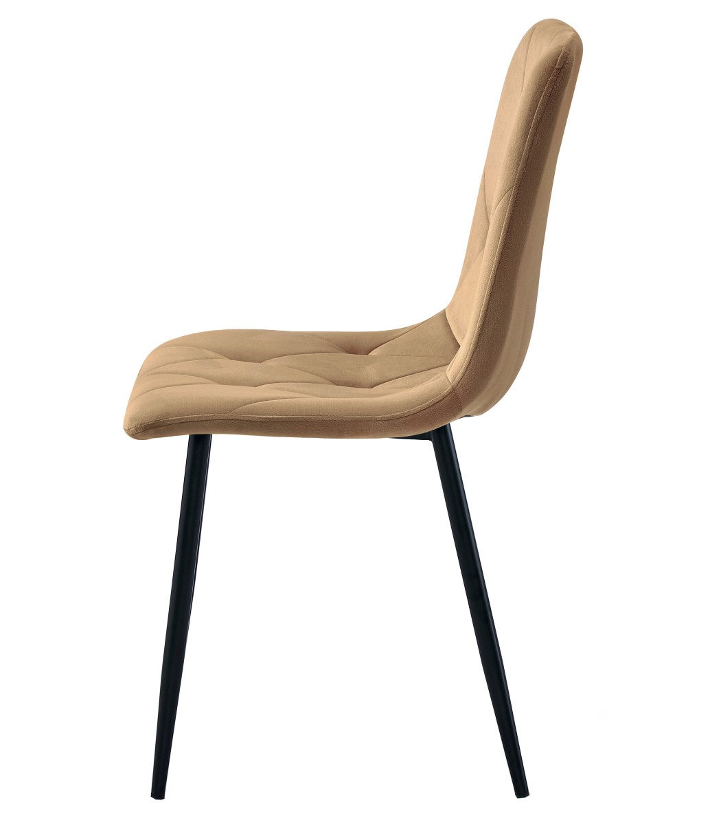 4091_Krzesło LUMINES brązowy aksamit nogi czarne_ bok lewy.jpg