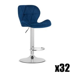 Paleta 32 szt. - Hoker WEST - aksamit granatowy / baza chrom