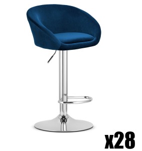 Paleta 28 szt. - Hoker EAST - aksamit granatowy / baza chrom