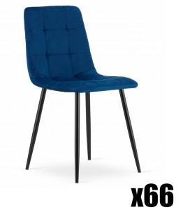 Paleta 66 szt. - Krzesło KARA - granat aksamit