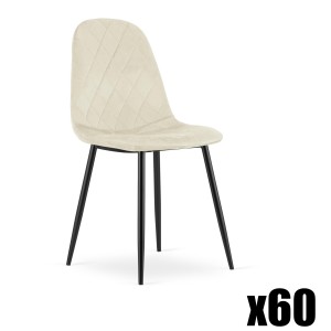 Paleta 60szt. - Krzesło ASTI - beż aksamit