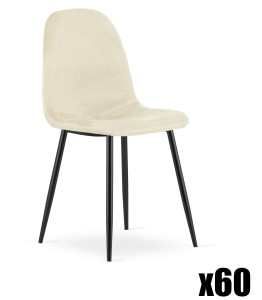Paleta 60szt. - Krzesło COMO - beż aksamit