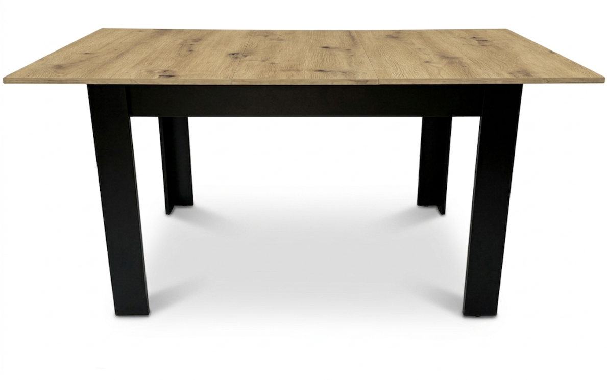 15517_Stół rozkładany 120-160 x 80 artisan nogi czarne_rzut 2.jpg