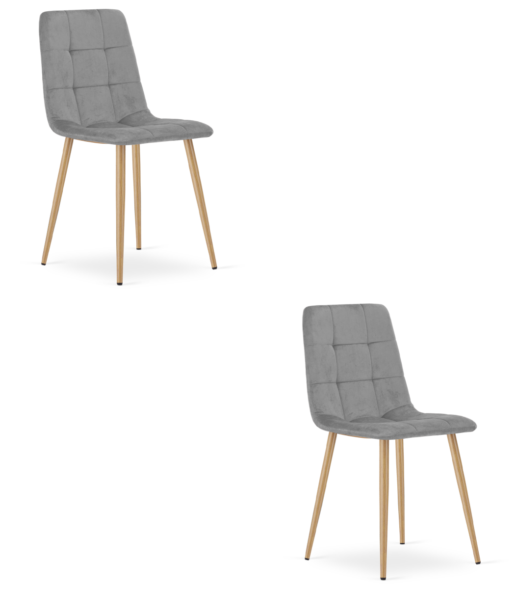 4088_krzesło CUBE jasny szary aksamit nogi kolor drewna_skos prawy przód_2.png