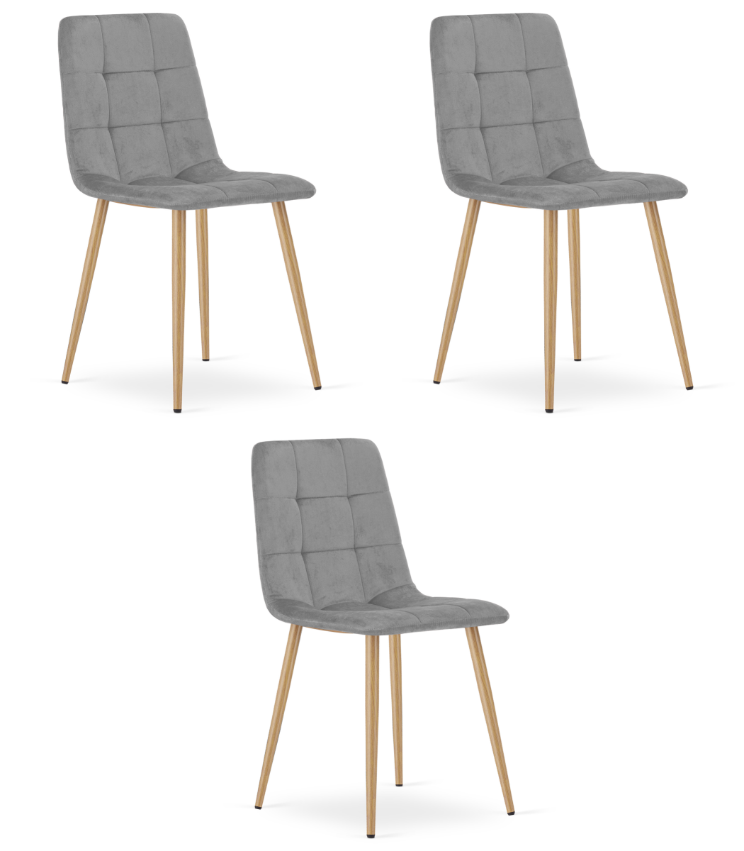4088_krzesło CUBE jasny szary aksamit nogi kolor drewna_skos prawy przód_3.png
