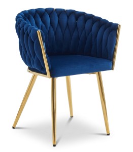 Krzesło ORION - aksamit granat / nogi złote x 1