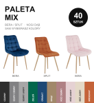 Paleta dowolnych 40 szt. BERA / SPLIT nogi dąb - mix modeli i kolorów